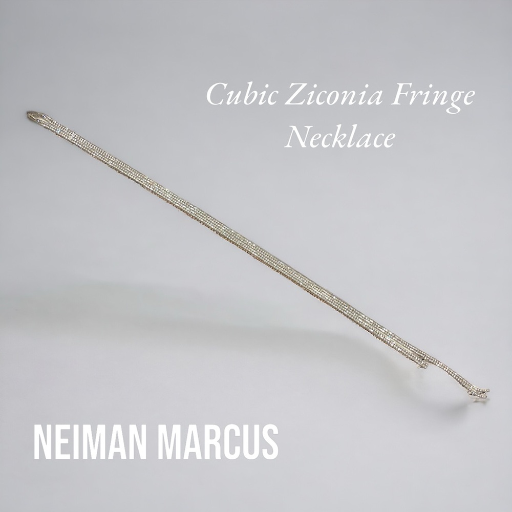 Gorgeous Cubic Zirconia Fringe Necklace